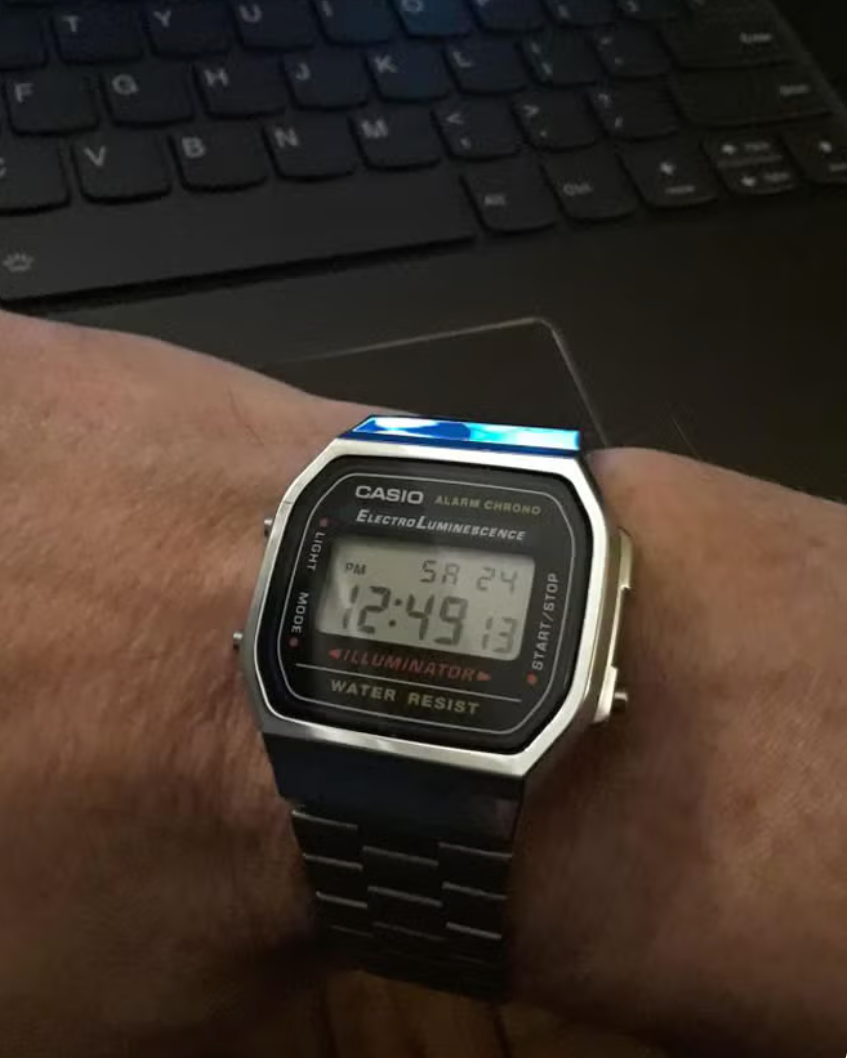 Casio Classic Men's Stainless Steel Digital Wrist